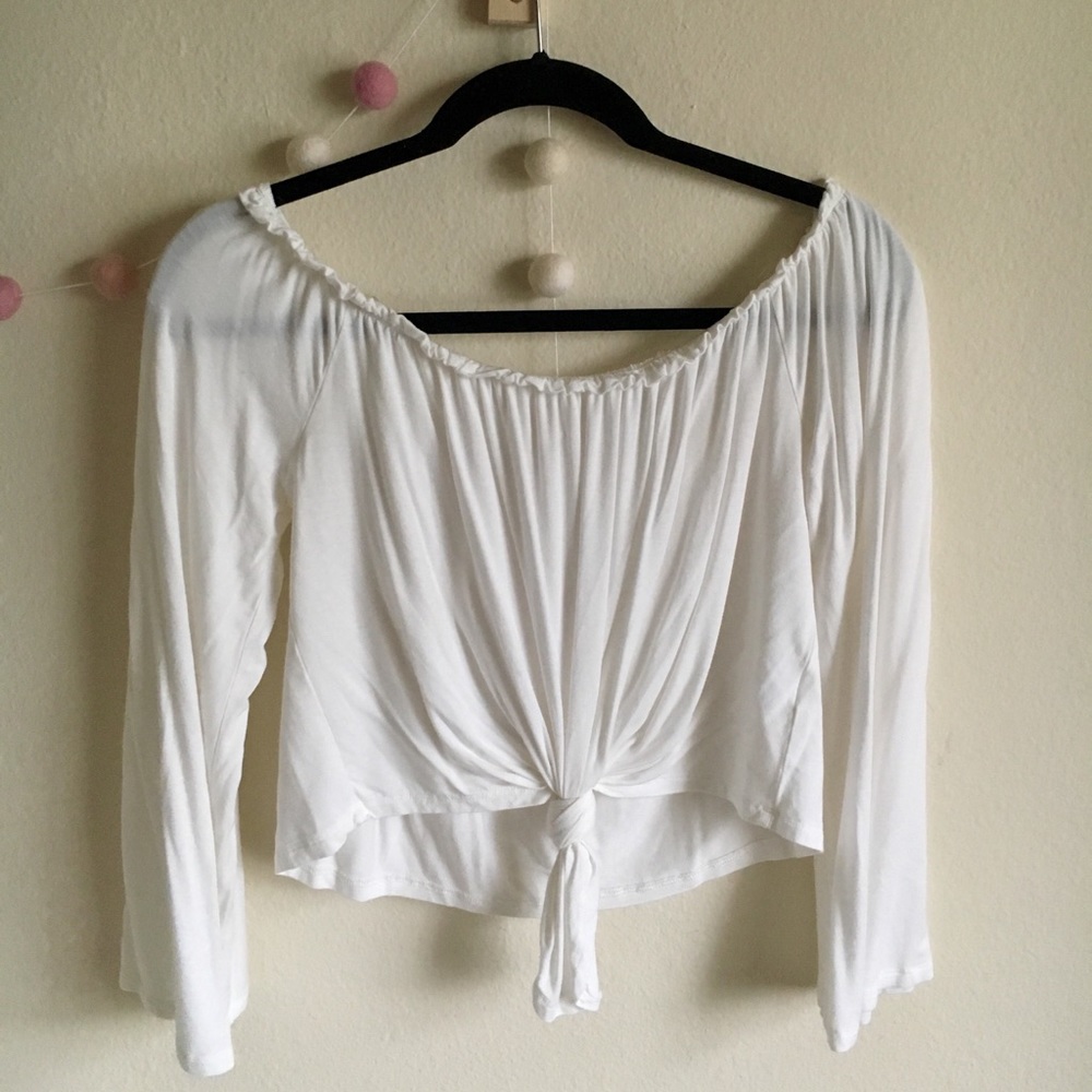 Cropped Off the Shoulder Top